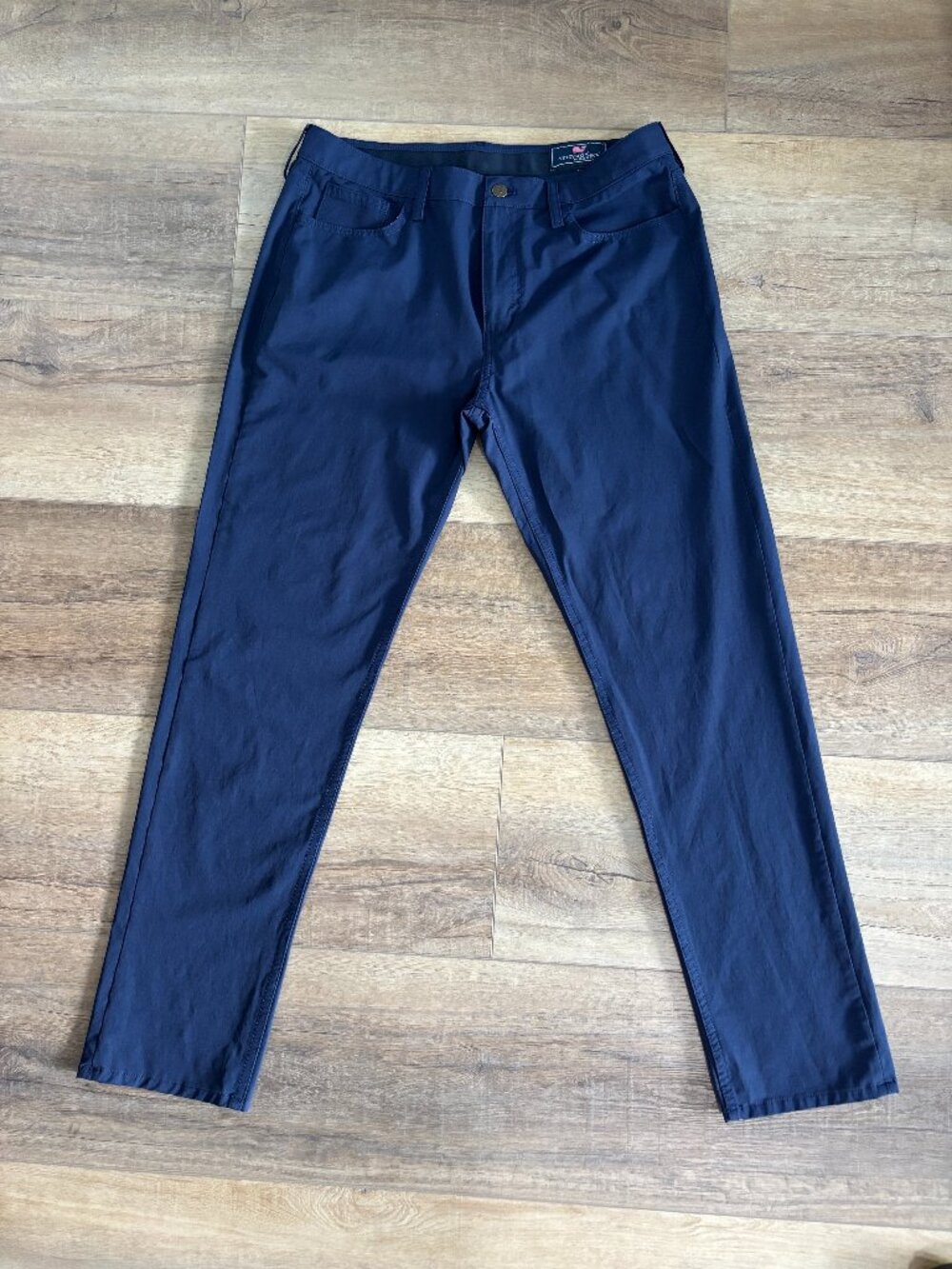 Vineyard Vines Navy Performance Pants Men’s 33x32 Slim Straight Stretch Golf Cas